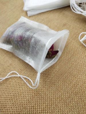 Zein Fiber чай чанта със струнни и Gusset